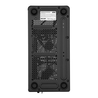 2E Корпус 2E Credo Metal V350B без БЖ, 1xUSB3.0, 1х USB 2.0, 1xUSB Type-C, 3x120мм, VGA 350мм, LCS ready, mATX, чорний 2E-V350B фото