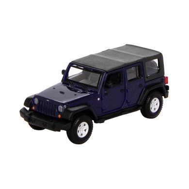 Автомодель - JEEP WRANGLER UNLIMITED RUBICON (ассорти зеленый металлик, тёмно-синий, 1:32) 18-43012 фото