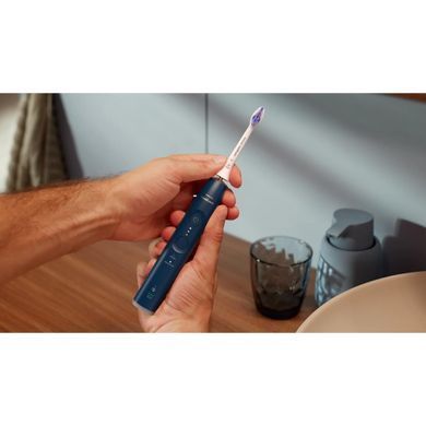 Philips Щітка зубна електр., Sonicare 6100 Series, 62т. колив/хв, насадок-1, футляр, синій HX7403/05 фото