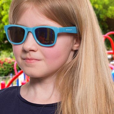 Детские солнцезащитные очки Koolsun голубые серии Wave (Размер: 1+) KS-WACB001 фото