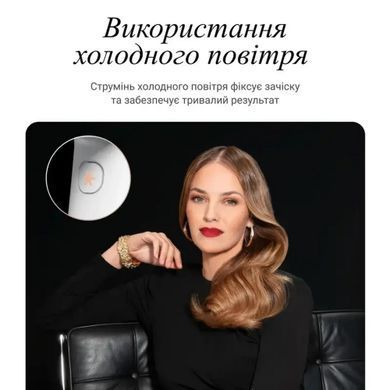 Rowenta Фен Ultimate Experience Maestria, 2000Вт, 3 режими, дифузор, іоніз-я, хол. обдув, фірмовий кейс, білий CV9910F3 фото