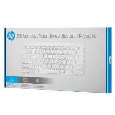 Клавіатура HP 350 Compact Multi-Device BT UKR white 692T0AA фото