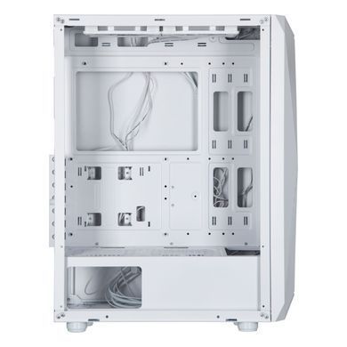 2E Gaming Корпус Aruba G3313W, без БЖ 1xUSB3.0, 2xUSB2.0, 5x120мм ARGB, VGA 300мм, LCS ready, HUB, TG Side Panel, ATX, білий 2E-G3313W фото