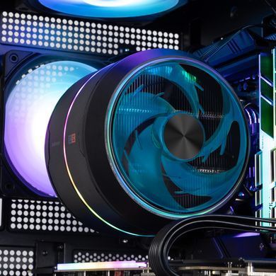 Zalman Процесорний кулер Zalman ZET5, ARGB LGA 1851, 1700, 1200, 115x, AM5, AM4, 4pin PWM, 3pin+5VARGB, TDP200W, чорний ZET5BLACK фото