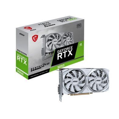 MSI Видеокарта GeForce RTX 3050 8GB GDDR6 VENTUS 2X XS WHITE OC 912-V809-4401 фото