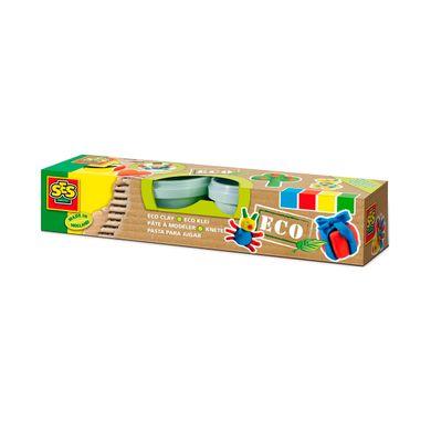 Незасыхающая масса для лепки серии "Эко" - КЛАССИК (4 цвета, в пластиковых баночках) 24911S фото