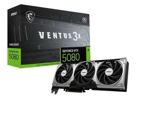 MSI Видеокарта GeForce RTX 5080 16GB GDDR7 VENTUS 3X OC 912-V531-428 фото