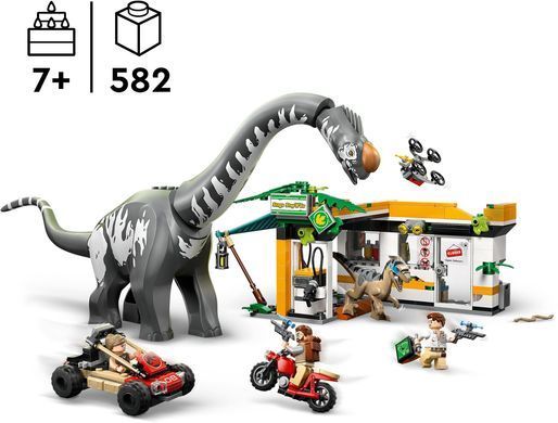 LEGO Конструктор LEGO Jurassic World Місія з відстеження раптора і титанозавра 76973 фото