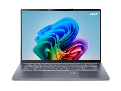 Acer Ноутбук Swift 14 AI SF14-11 14.5" WQXGA IPS, Quallcomm X1P-64-100, 16GB, F1TB, UMA, Win11, сірий NX.KZXEU.001 фото