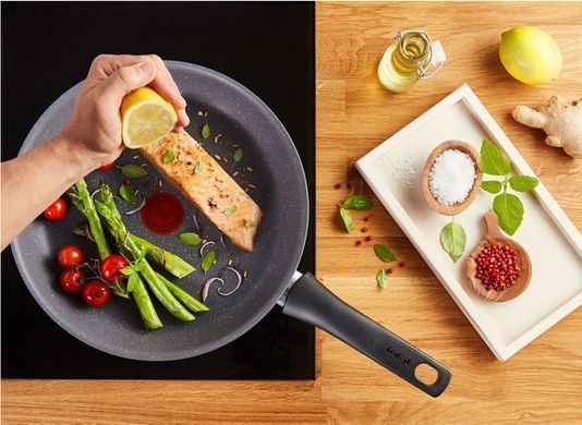 Tefal Сковорода Healthy Chef, 24см, алюміній, сірий G1500472 фото
