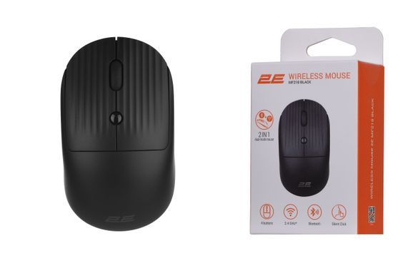 Мышь 2E MF218 Silent WL BT Black 2E-MF218WBK фото