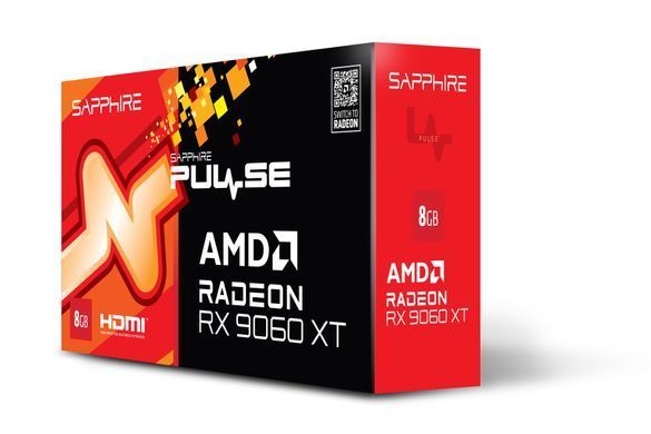 SAPPHIRE Відеокарта Radeon RX 9060 XT 8GB GDDR6 PULSE GAMING OC 11350-04-20G фото