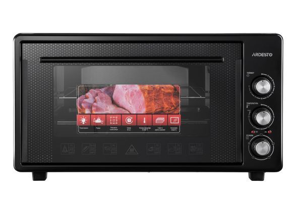 Електрична міні-піч Ardesto MEO-S50GB - 1600Вт/50 л./гриль/рожен/таймер/чорний MEO-S50GB фото