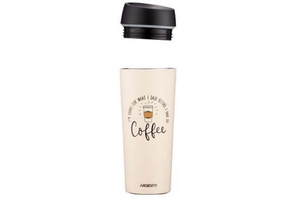 ARDESTO Термочашка Coffee Time 450 мл, нержавеющая сталь, бежевый AR2645C фото
