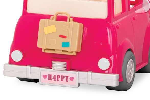 Транспорт Li`l Woodzeez Розовая машина с чемоданом WZ6547Z фото