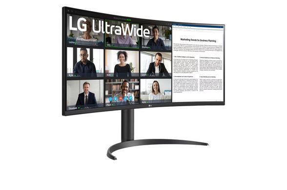 LG Монітор LG 34" 34WR55QK-B 2xHDMI, DP, USB-C, Audio, VA, 3440x1440, 100Hz, sRGB 99%, HAS, HDR10 34WR55QK-B фото