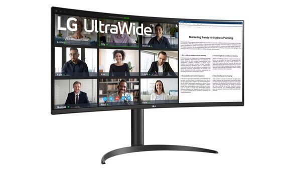LG Монітор LG 34" 34WR55QK-B 2xHDMI, DP, USB-C, Audio, VA, 3440x1440, 100Hz, sRGB 99%, HAS, HDR10 34WR55QK-B фото