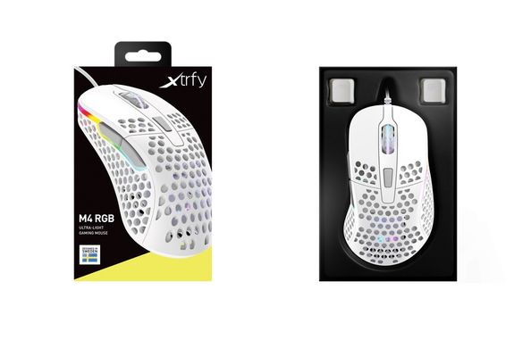 Миша Xtrfy M4 RGB USB White XG-M4-RGB-WHITE фото