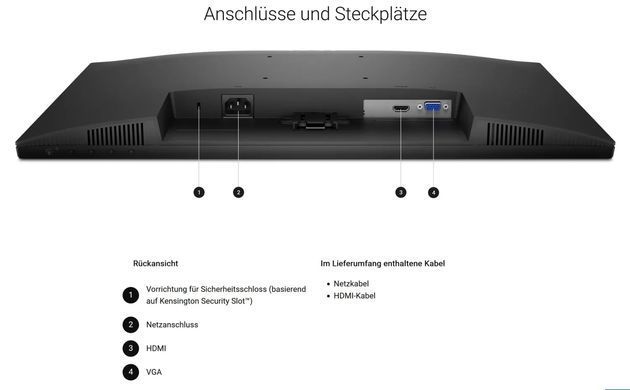Dell Монитор 23.8" SE2425HM D-Sub, HDMI, IPS, 100Hz 210-BQZT фото