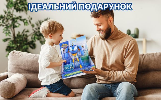 Super Wings Игровая фигурка-трансформер Мини Воздушная База Робот EU760288 фото