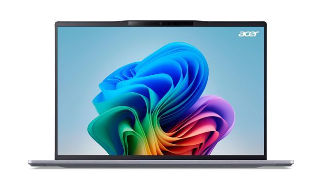Acer Ноутбук Swift 14 AI SF14-11 14.5" WQXGA IPS, Quallcomm X1P-64-100, 16GB, F1TB, UMA, Win11, сірий NX.KZXEU.001 фото