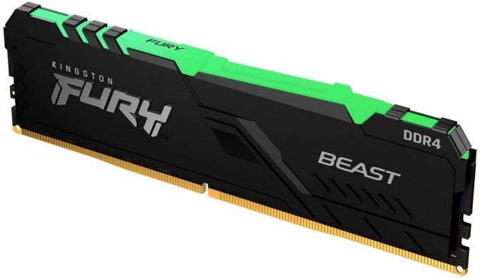 Kingston Память ПК DDR4 32GB KIT (16GBx2) 3200 FURY Beast RGB KF432C16BB12AK2/32 фото