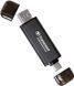 Transcend Портативний SSD Transcend 2TB USB 3.1 Gen 2 Type-A + Type-C ESD310 Чорний 4 - магазин Coolbaba Toys