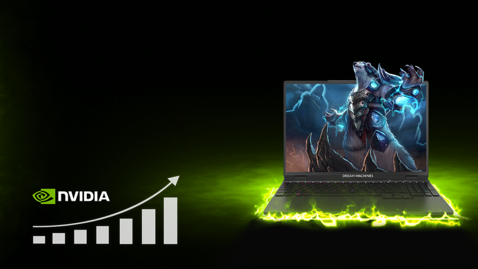 Dream Machines Ноутбук Dream Machines RX5080-18 18UHD+, Intel U9-275HX, 32GB, F2TB, NVD5080-16, DOS, чорний RX5080-18UA29 фото