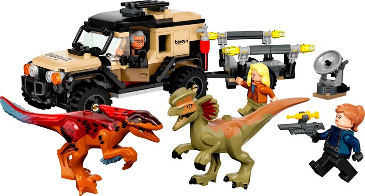 Конструктор LEGO Jurassic World Перевезення пірораптора та дилофозавра 76951 фото