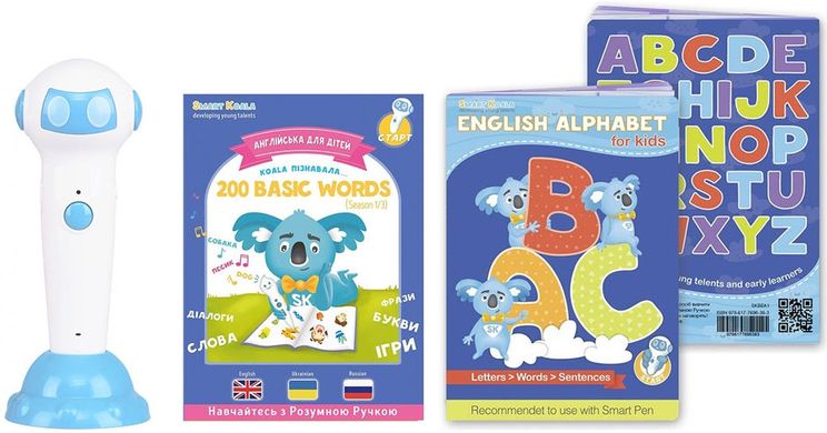 Стартовий набір Smart Koala + Smart Koala English (1 сезон) + Книга інтерактивна "Англійський алфавіт" SKS01BWEA1 фото