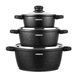 ARDESTO Cookware set Gemini Anzio, 6 pcs, aluminum, black 1 - магазин Coolbaba Toys