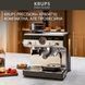 Krups Кавоварка ріжкова Precision+, 3.5л, вдубована кавомолка, ручний капучинатор, 15 бар, чорний-сірий 8 - магазин Coolbaba Toys