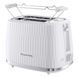 Russell Hobbs Тостер Eden 800Вт, пластик, підігрів, розморожування, білий