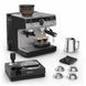 Krups Кавоварка ріжкова Precision+, 3.5л, вдубована кавомолка, ручний капучинатор, 15 бар, чорний-сірий 4 - магазин Coolbaba Toys