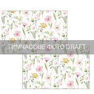 ARDESTO Набір серветок серв. ARDESTO Spring flowers 30х45см, 2шт, 100% поліестер, білий