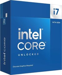 Intel Центральний процесор Core i7-14700KF 20C/28T 3.4GHz 33Mb LGA1700 125W w/o graphics Box BX8071514700KF фото