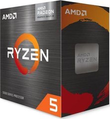 AMD Центральний процесор Ryzen 5 5600G 6C/12T 3.9/4.4GHz Boost 16Mb Radeon Graphics AM4 65W Wraith Stealth cooler Box 100-100000252BOX фото