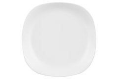 Тарілка десертна квадратна Ardesto Molize, 20х20 см, біла, кераміка AR2919MW фото