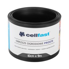 Стрічка газонна Cellfast, бордюрна, пряма, 10см x 9м, чорний 30-231H фото