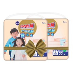 Трусики-подгузники GOO.N Premium Soft для детей 18-30 kg (размер 7(3XL), унисекс, 44 шт) 863231-2 фото
