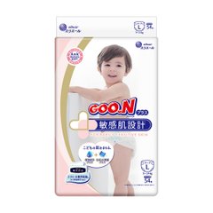 Підгузки GOO.N Plus для дітей 9-14 кг (розмір L, на липучках, унісекс, 54 шт) - купити в інтернет-магазині Coolbaba Toys