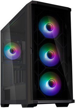 Zalman Корпус Z10 Duo, без БЖ, 2xUSB3.0, 1xUSB Type-C, 3x140mm ARGB fans, 1x120mm ARGB fans, TG Side Panel, EATX, Чорний Z10DUO фото
