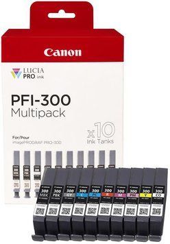 Canon Комплект картриджів струменевих Canon PFI-300 imagePROGRAF PRO-300 M/PM/C/PC/GY/CO/MB/PB/R/Y 4192C008 фото