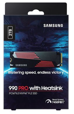 Samsung Накопитель SSD M.2 2TB PCIe 4.0 990PRO+радиатор MZ-V9P2T0CW фото