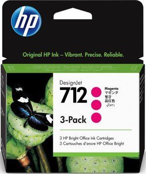 Картридж HP 712 DesignJet Т230/Т630 Magenta 3-Pack 29-ml 3ED78A фото