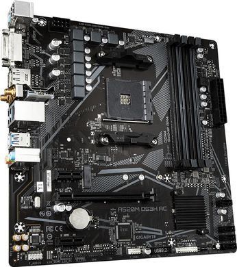 Gigabyte Материнская плата A520M DS3H AC sAM4 A520 4xDDR4 M.2 HDMI DP Wi-Fi mATX A520M_DS3H_AC фото