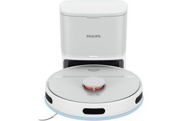 Philips Робот-пилосос Series 2000, h=40.3см, вологе прибирання, конт пил -0.25л, автон. робота до 130хв, НЕРА 11, білий XU2100/20 фото