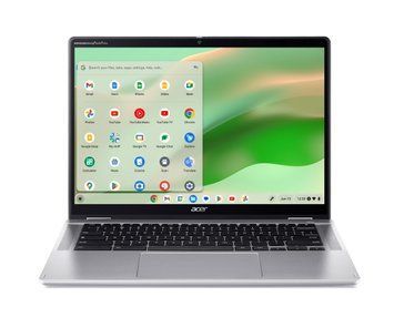 Acer Ноутбук Chromebook Spin CP314-2HN 14" WUXGA IPS Touch, Intel i3-N305, 8GB, F256GB, UMA, ChromeOS, сріблястий NX.KYJEU.001 фото