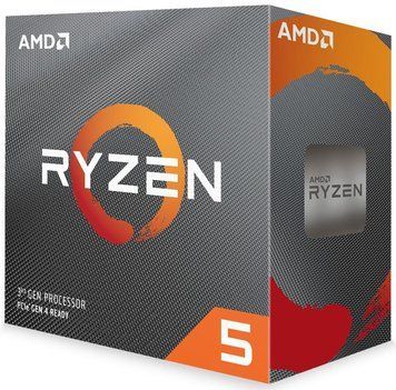 AMD Центральний процесор Ryzen 5 3600 6C/12T 3.6/4.2GHz Boost 32Mb AM4 65W Wraith Stealth cooler Box 100-100000031BOX фото