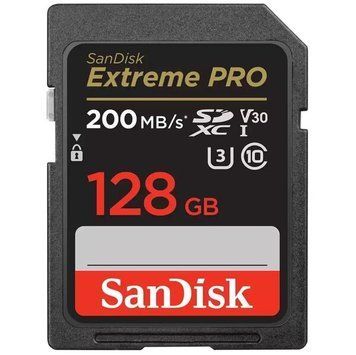 SanDisk Карта памяти SD 128GB C10 UHS-I U3 R200/W140MB/s Extreme Pro V30 SDSDXXD-128G-GN4IN фото